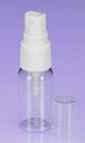 15ml Clear Bottle with White Sprayer and Overcap