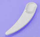 Curved Spatula, White
