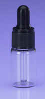4 ml Glass Vial with Black Dropper